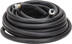 Continental ContiTech - 3/4" ID x 1.118" OD 50' Long Multipurpose Air Hose - MNPT x MNPT Ends, 200 Working psi, -40 to 190°F, 3/4" Fitting, Black - Exact Tooling