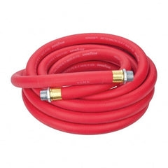 Continental ContiTech - 3/4" ID x 1.133" OD 25' Long Multipurpose Air Hose - MNPT x MNPT Ends, 250 Working psi, -40 to 190°F, 3/4" Fitting, Red - Exact Tooling