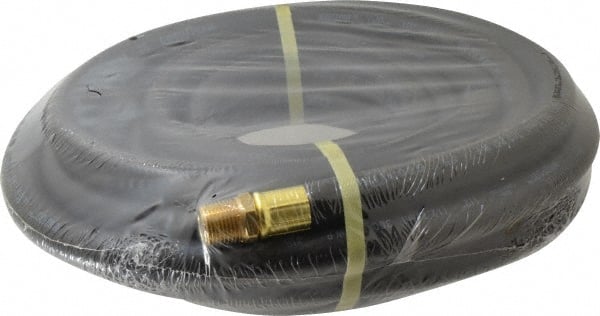 Continental ContiTech - 1/2" ID x 0.844" OD 25' Long Oil Resistant Air Hose - MNPT x MNPT Ends, 300 Working psi, -20 to 190°F, 1/2" Fitting, Black - Exact Tooling