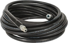 Continental ContiTech - 50' Long, 3/8" Fitting, Swivel Fitting, 0 to 250°F, Synthetic Rubber High Temp & High Pressure Hose - 3/8" Inside x 0.693" Outside Diam, Black, 3,000 psi - Exact Tooling