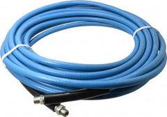 Continental ContiTech - 50' Long, 3/8" Fitting, Swivel Fitting, 0 to 250°F, Synthetic Rubber High Temp & High Pressure Hose - 3/8" Inside x 0.693" Outside Diam, Blue, 3,000 psi - Exact Tooling