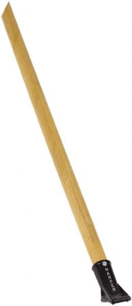 Harper Brush - 60 x 1-1/8" Wood Squeegee Handle - Bolt-On Connection, Tan - Exact Tooling