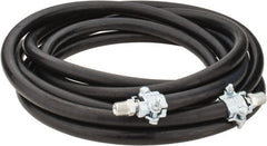 Continental ContiTech - 25' Long, 1/2" Fitting, Male NPT Fitting, -40 to 450°F, Synthetic Rubber High Temp & High Pressure Hose - 1/2" Inside x 1-1/16" Outside Diam, Black, 250 psi - Exact Tooling