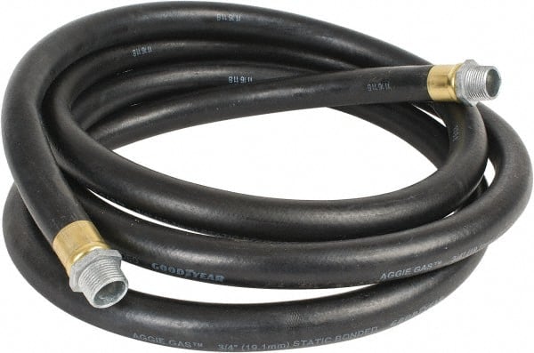 Continental ContiTech - 3/4" ID x 1-1/8" OD x 12' OAL, NPT Male x Male Petroleum Transfer Hose - 100 Max Working psi, 3/4" Fitting, Black - Exact Tooling