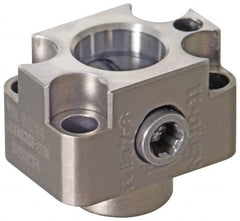 Kennametal - Neutral Cut, KM12 Modular Connection, Adapter/Mount Lathe Modular Clamping Unit - 10mm Square Shank Diam, 0.709" OAL, Series NCM-SF Flange Adapter - Exact Tooling