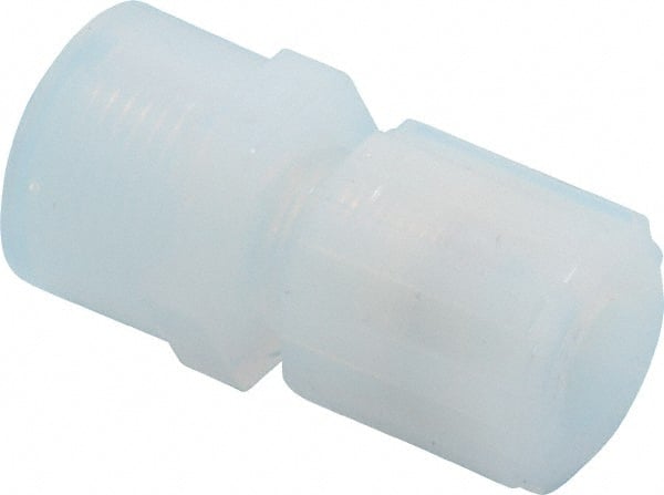 NewAge Industries - 1/2" Tube OD, PFA PTFE Plastic Compression Tube Female Connector - 1/2 NPT Pipe, 500°F Max, 1/2 Thread - Exact Tooling