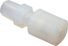 NewAge Industries - 1/4" Tube OD, PFA PTFE Plastic Compression Tube Male Connector - 1/4 NPT Pipe, 500°F Max, 1/4 Thread - Exact Tooling