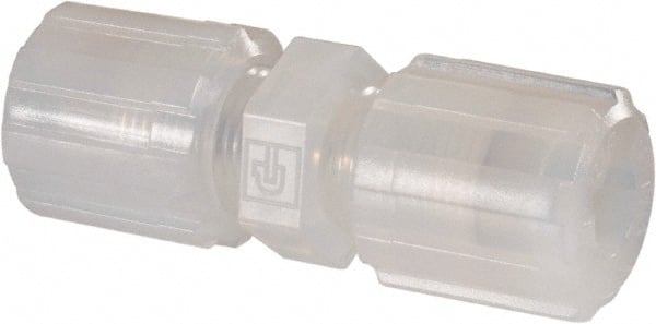 NewAge Industries - 3/8" Tube OD, PFA PTFE Plastic Compression Tube Union - 500°F Max - Exact Tooling