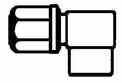 NewAge Industries - 1/4" Tube OD, PFA PTFE Plastic Compression Tube Female Elbow - 1/4 NPT Pipe, 500°F Max, 1/4 Thread - Exact Tooling