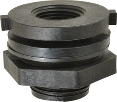 Green Leaf - 3/4 FTP Polypropylene Threaded Tube Bulkhead Fitting - 0.964" ID, 75 Max Working psi - Exact Tooling