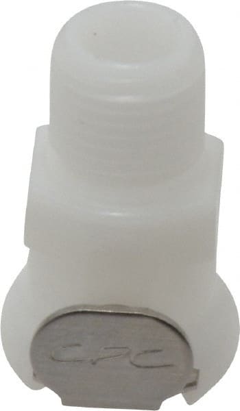 CPC Colder Products - 1/8" Nominal Flow, 1/8 NPT Thread, Female, Inline Threaded-Female Socket - 120 Max psi, -40 to 180°F, Acetal Coupling, Buna-N O-Ring - Exact Tooling