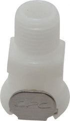 CPC Colder Products - 1/8" Nominal Flow, 1/8 NPT Thread, Female, Inline Threaded-Female Socket - 120 Max psi, -40 to 180°F, Acetal Coupling, Buna-N O-Ring - Exact Tooling