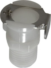 CPC Colder Products - 1/4" Nominal Flow, 1/4 NPT Thread, Male, Inline Threaded-Female Socket - 120 Max psi, -40 to 180°F, Acetal Coupling, Buna-N O-Ring - Exact Tooling