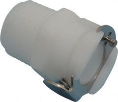 CPC Colder Products - 1/4" Nominal Flow, 3/8 NPT Thread, Male, Inline Threaded-Female Socket - 120 Max psi, -40 to 180°F, Acetal Coupling, Buna-N O-Ring - Exact Tooling