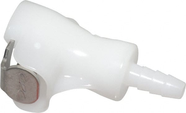 CPC Colder Products - 1/8" Nominal Flow, 1/8" ID, Female, Inline Hose Barb-Female Socket - 120 Max psi, -40 to 180°F, Acetal Coupling, Buna-N O-Ring - Exact Tooling