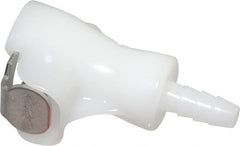 CPC Colder Products - 1/8" Nominal Flow, 1/8" ID, Female, Inline Hose Barb-Female Socket - 120 Max psi, -40 to 180°F, Acetal Coupling, Buna-N O-Ring - Exact Tooling