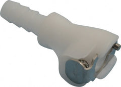 CPC Colder Products - 1/8" Nominal Flow, 1/4" ID, Female, Inline Hose Barb-Female Socket - 120 Max psi, -40 to 180°F, Acetal Coupling, Buna-N O-Ring - Exact Tooling