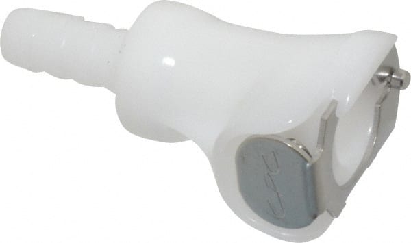CPC Colder Products - 1/4" Nominal Flow, 1/4" ID, Female, Inline Hose Barb-Female Socket - 120 Max psi, -40 to 180°F, Acetal Coupling, Buna-N O-Ring - Exact Tooling