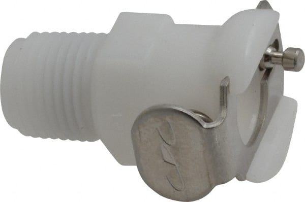 CPC Colder Products - 1/8" Nominal Flow, 1/8 NPT Thread, Female, Inline Threaded-Female Socket - 120 Max psi, -40 to 180°F, Acetal Coupling, Buna-N O-Ring - Exact Tooling