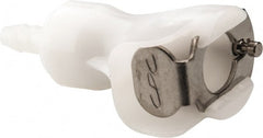 CPC Colder Products - 1/8" Nominal Flow, 1/8" ID, Female, Inline Hose Barb-Female Socket - 120 Max psi, -40 to 180°F, Acetal Coupling, Buna-N O-Ring - Exact Tooling