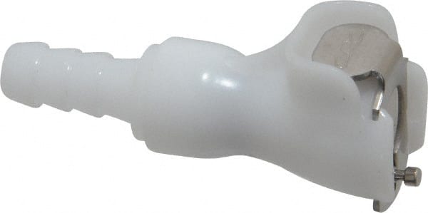 CPC Colder Products - 1/8" Nominal Flow, 1/4" ID, Female, Inline Hose Barb-Female Socket - 120 Max psi, -40 to 180°F, Acetal Coupling, Buna-N O-Ring - Exact Tooling