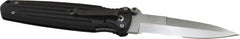 Gerber - 3-3/4" Blade, 8-3/4" OAL, Partially Serrated Double Bevel Folding Knife - 5" Closed Length, Glass-Filled Nylon, 1 Blade, 1 Edge, Pocket Clip - Exact Tooling