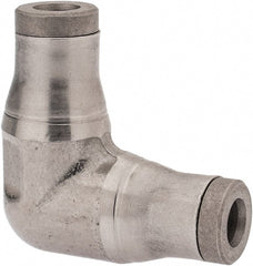 Legris - 5/32" Outside Diam, Stainless Steel Push-to-Connect Tube Union Elbow - 435 Max psi, Tube to Tube Connection, FKM O-Ring - Exact Tooling