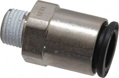 Legris - 3/8" Outside Diam, 1/8 NPT, Nickel Plated Brass Push-to-Connect Tube Male Connector - 290 Max psi - Exact Tooling