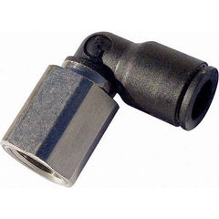 Legris - Plastic Push-To-Connect Tube Fittings Type: Female Elbow Tube Outside Diameter (Inch): 1/8 - Exact Tooling