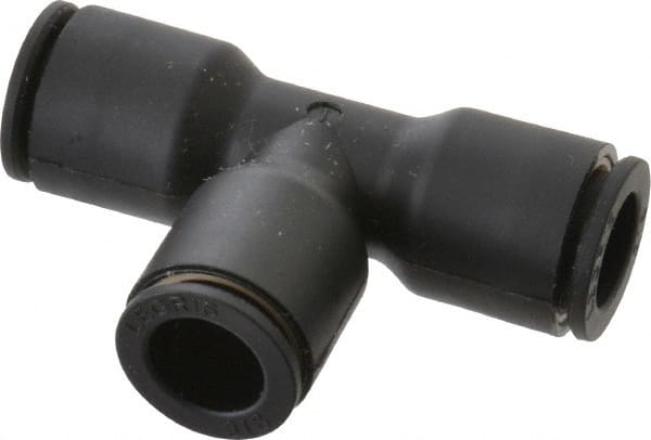 Legris - 3/8" Outside Diam, Nylon Push-to-Connect Tube Union Tee - 290 Max psi - Exact Tooling