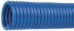 Coilhose Pneumatics - 1/8" ID, 50' Long, Blue Nylon Coiled & Self Storing Hose - 315 Max psi, No Fittings - Exact Tooling