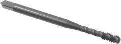 OSG - #6-32 UNC 3 Flute 3B Bottoming Spiral Flute Tap - Cobalt, Oxide Finish, 2" OAL, Right Hand Flute, Right Hand Thread, H2, Series 303 - Exact Tooling