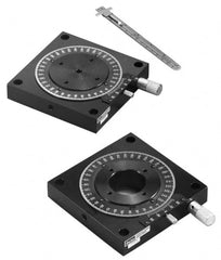 Parker - Rotary Positioning Stages Style: Worm Gear Low Profile Stage Thread Size: M4 - Exact Tooling