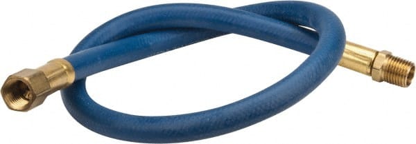 Coilhose Pneumatics - 1/4" ID 2' Long Lead-In Whip Hose - FNPT x MNPT Swivel Ends, 200 Working psi, -40 to 212°F, 1/4" Fitting, - Exact Tooling