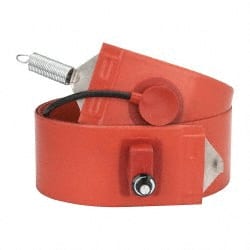 Value Collection - 4" Wide, 55 Gallon Wrap-Around Drum Heater with Thermostat - 120 Volt, 70°F to 425°F Thermostat Rating - Exact Tooling