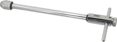 Irwin Hanson - #0 to 1/4" Tap Capacity, T Handle Tap Wrench - 10" Overall Length, Ratcheting - Exact Tooling