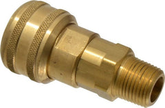 Coilhose Pneumatics - 1/2 Male NPT Industrial Pneumatic Hose Coupler - Brass, 1/2" Body Diam - Exact Tooling