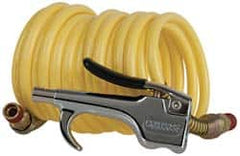 Coilhose Pneumatics - 1/4" ID Thumb Lever Air Gun - 12' Long Nylon Hose - Exact Tooling