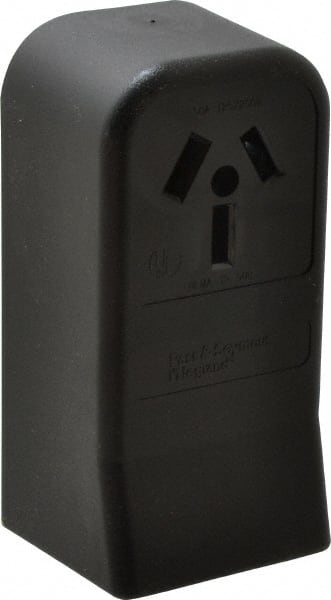 Pass & Seymour - 125/250 VAC, 50 Amp, 10-50R NEMA Configuration, Brown, Industrial Grade, Ungrounded Single Receptacle - 1 Phase, 3 Poles, 3 Wire, Surface Mount - Exact Tooling