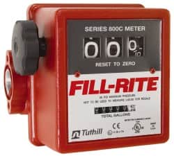 Tuthill - 1" NPT Port Fuel Flowmeter - 50 Max psi, 5 to 20 GPM, Aluminum - Exact Tooling