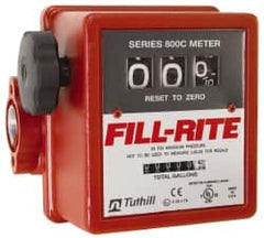 Tuthill - 1" NPT Port Fuel Flowmeter - 50 Max psi, 5 to 20 GPM, Aluminum - Exact Tooling
