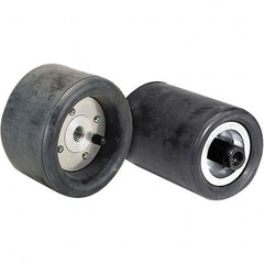 WALTER Surface Technologies - 5" Wheel OD, 3-1/2" Wheel Width, 3,800 RPM, Pneumatic Wheel without Hub - 5/8" Wheel Arbor Hole, For Use with Line-Mate III Drum Sander - Exact Tooling