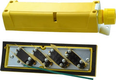 Woodhead Electrical - 4 Operator, Mushroom Head Pendant Control Station - No Legend, Momentary Switch, NO/NC Contact - Exact Tooling