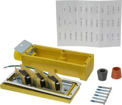 Woodhead Electrical - 3 Operator, Mushroom Head Pendant Control Station - No Legend, Momentary Switch, NO/NC Contact - Exact Tooling