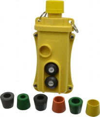 Woodhead Electrical - 2 Operator, Mushroom Head Pendant Control Station - No Legend, No On/Off Switch, NO/NC Contact, NEMA 4X - Exact Tooling