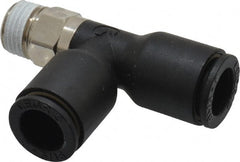 Legris - 8mm OD, 1/8 BSPT, Nylon/Nickel Plated Brass Push-to-Connect Male Run Tee - 290 Max psi - Exact Tooling