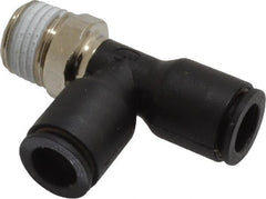 Legris - 8mm OD, 1/4 BSPT, Nylon/Nickel Plated Brass Push-to-Connect Male Run Tee - 290 Max psi - Exact Tooling