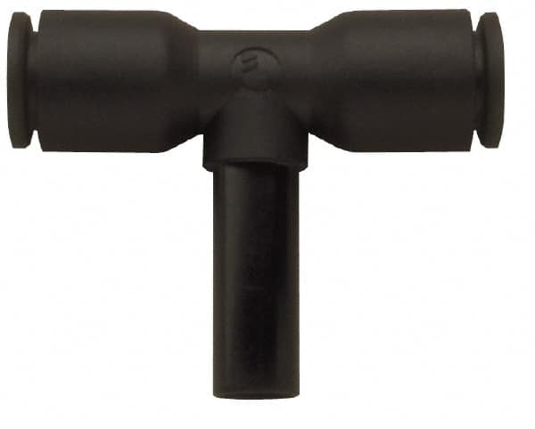 Legris - 1/4" Outside Diam, Nylon Push-to-Connect Tube Plug-In Tee - 290 Max psi - Exact Tooling