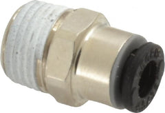 Legris - 5/32" Outside Diam, 1/8 BSPT, Nickel Plated Brass Push-to-Connect Tube Male Connector - 290 Max psi - Exact Tooling