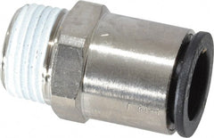 Legris - 12mm Outside Diam, 3/8 BSPT, Nickel Plated Brass Push-to-Connect Tube Male Connector - 290 Max psi - Exact Tooling